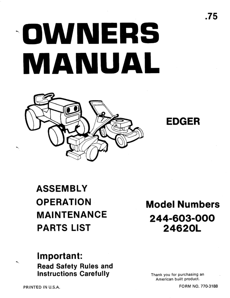 MTD 244-603-000 User manual