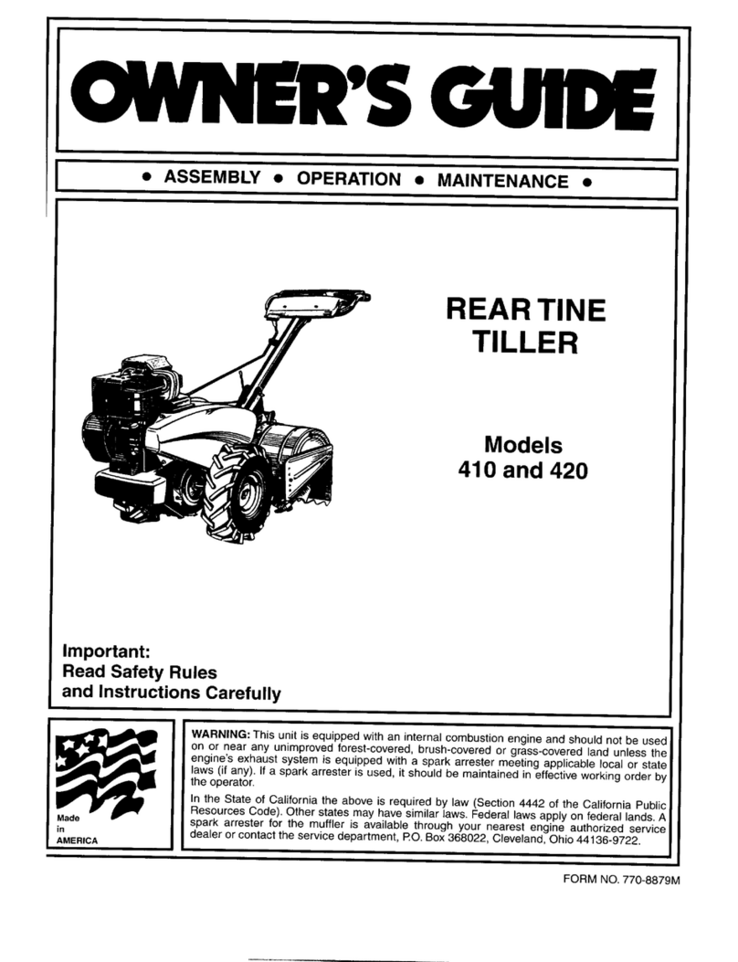 MTD Series 410 User manual