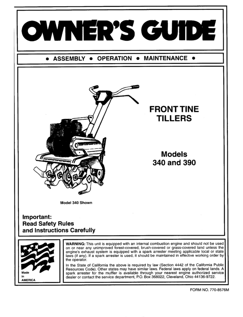 MTD 340 Series User manual