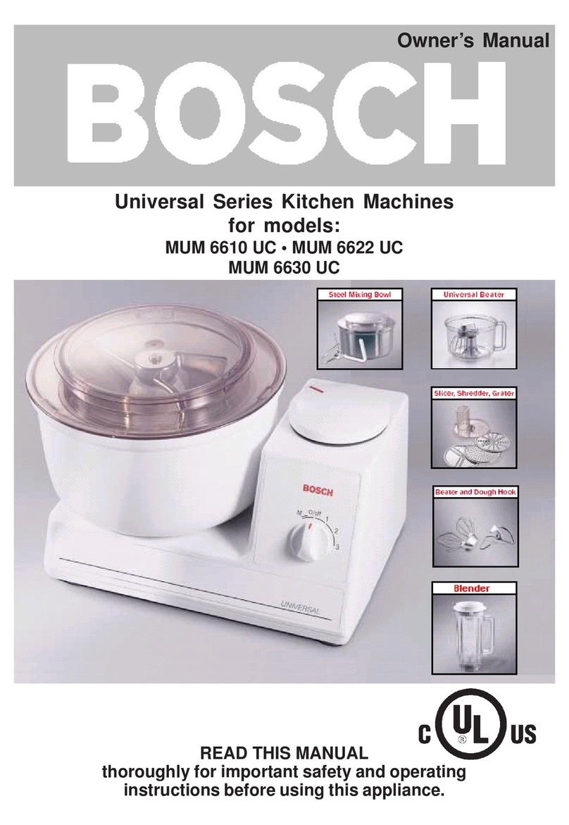 Bosch MUM 6610 UC User manual