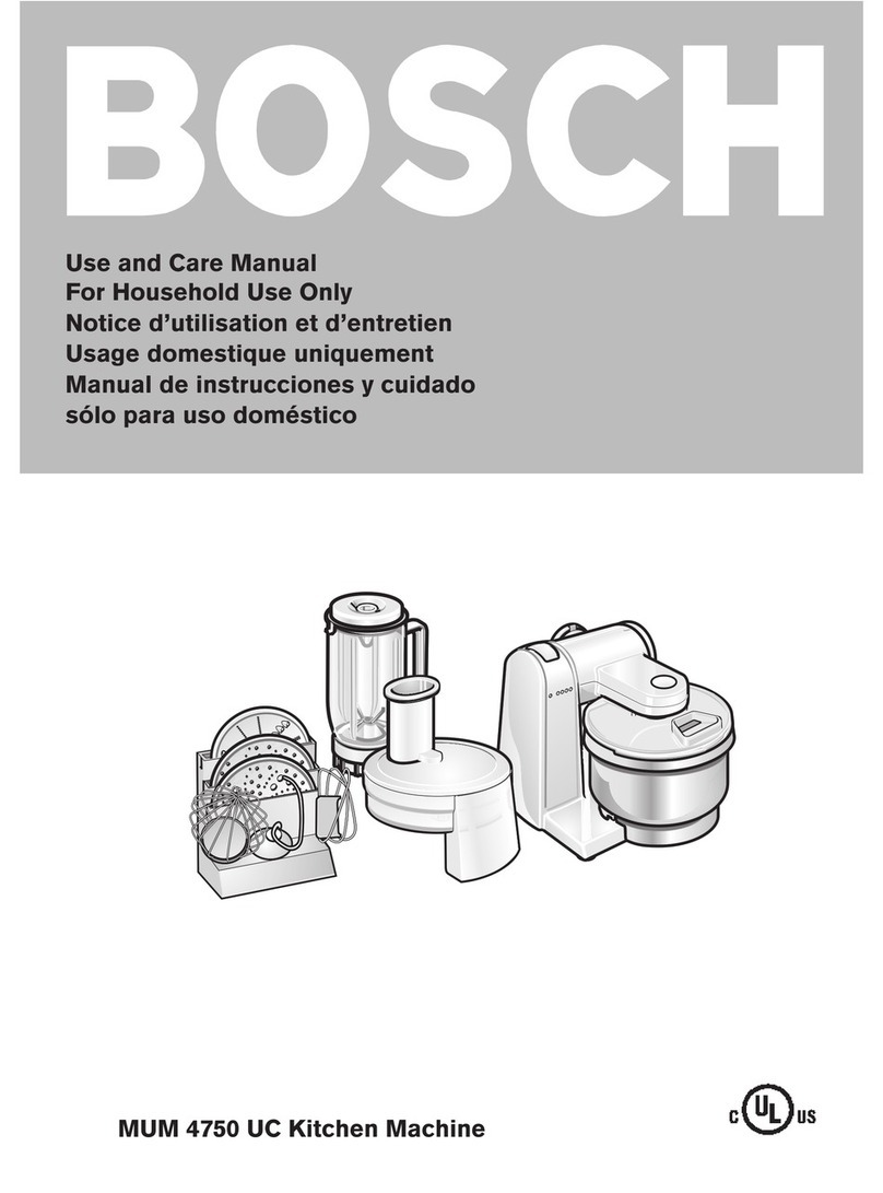 Bosch MUM 4750 UC User manual