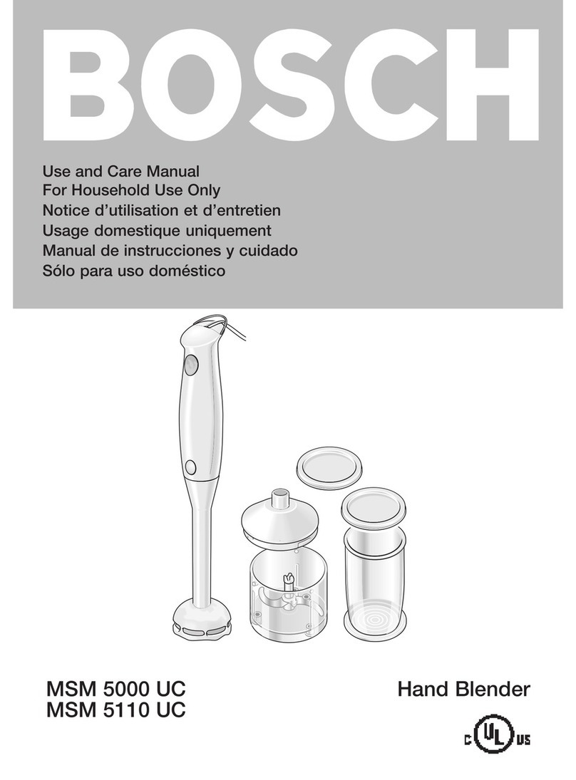Bosch MSM 5000 UC User manual
