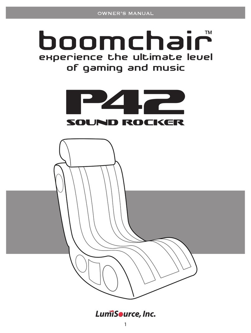 BoomChair P42 Sound Rocker User manual