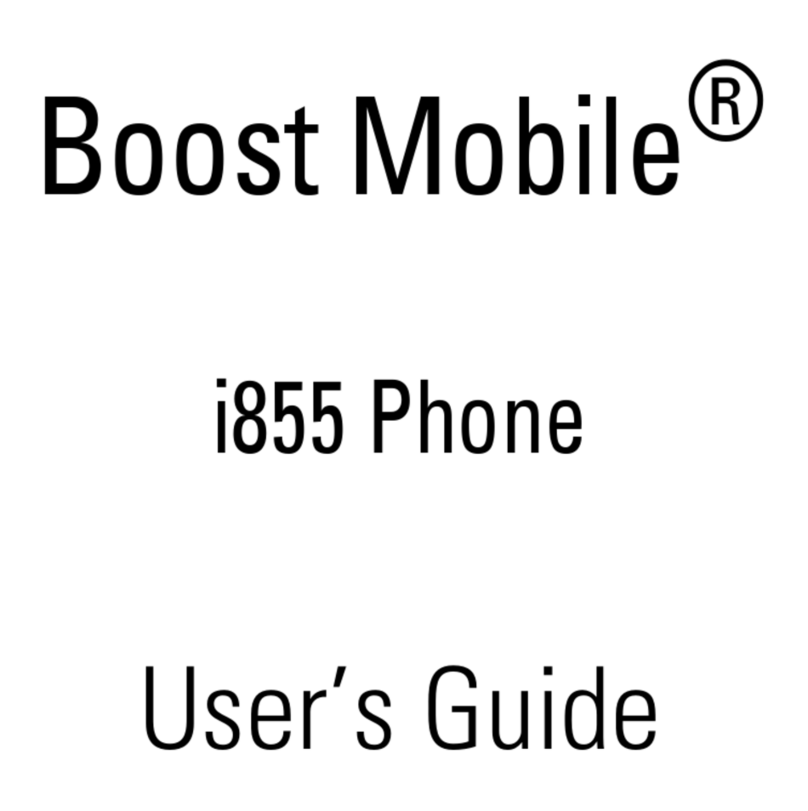 Motorola Boost Mobile i855 User manual