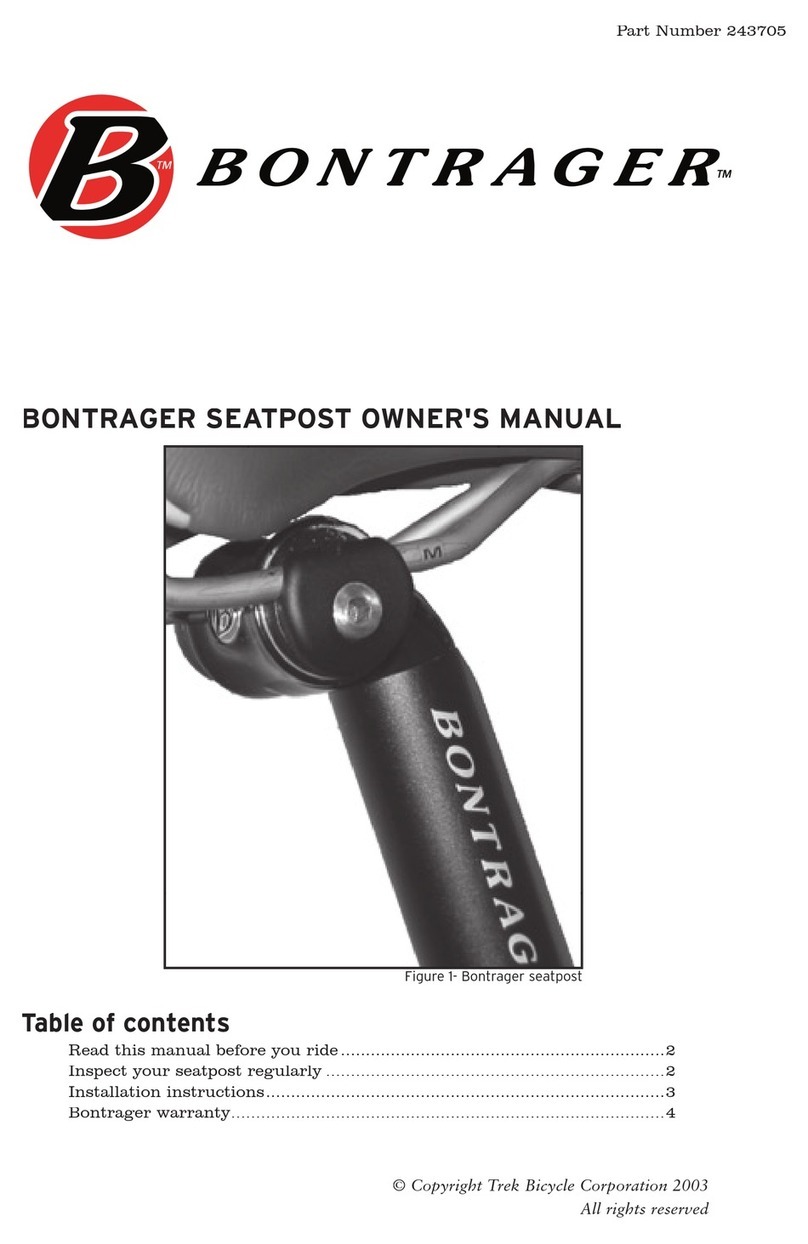 Bontrager 243705 owner's manual