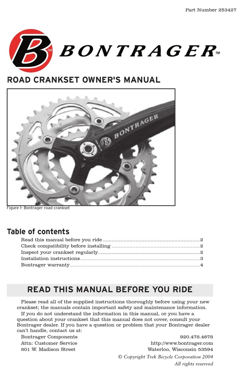 Bontrager 253427 owner's manual