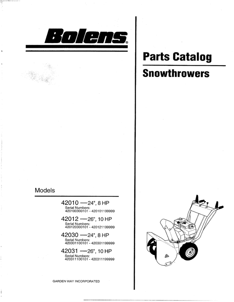 Bolens 42010 parts catalog