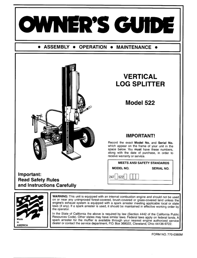 MTD 522 User manual