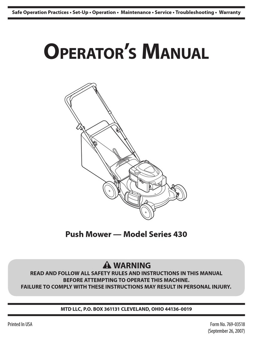 MTD 430 Series User manual MTD 430 Series User manual