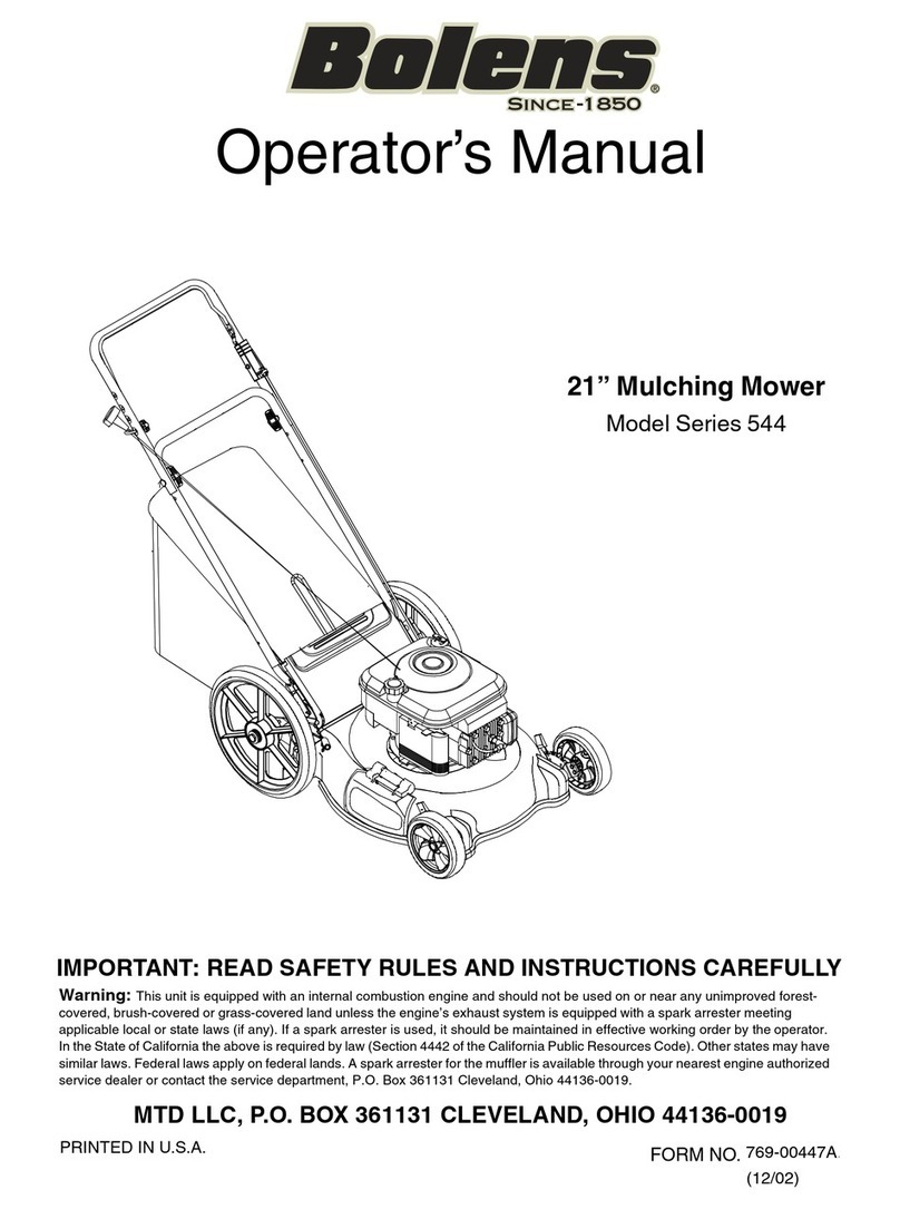 Bolens 544 Series Operator's manual
