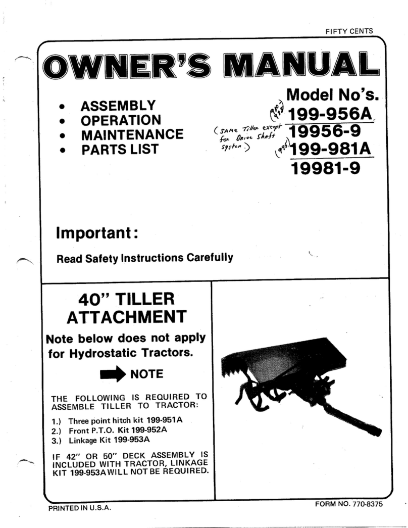 MTD 199-956A User manual
