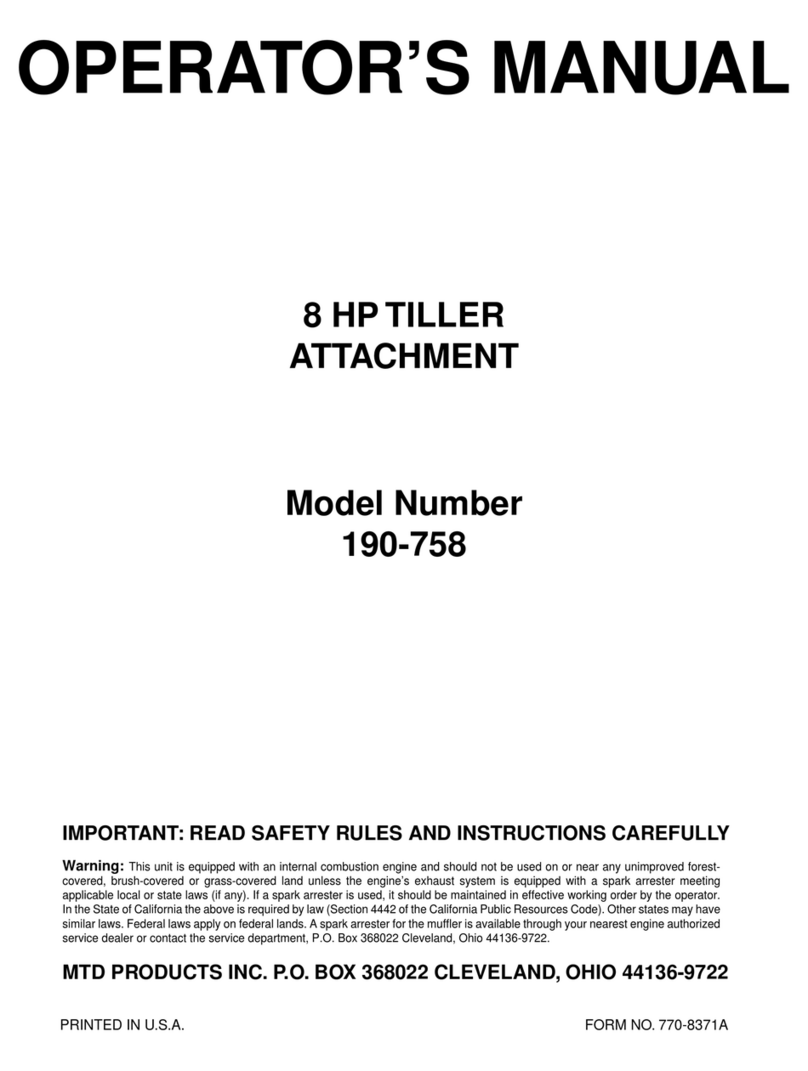 MTD 190-758 Operator's manual
