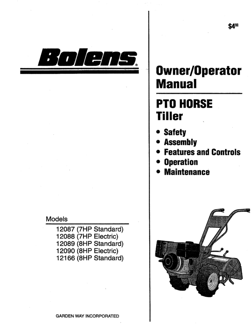 Bolens 12087 Owner's/operator's manual