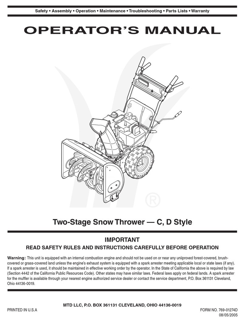 MTD C Style User manual