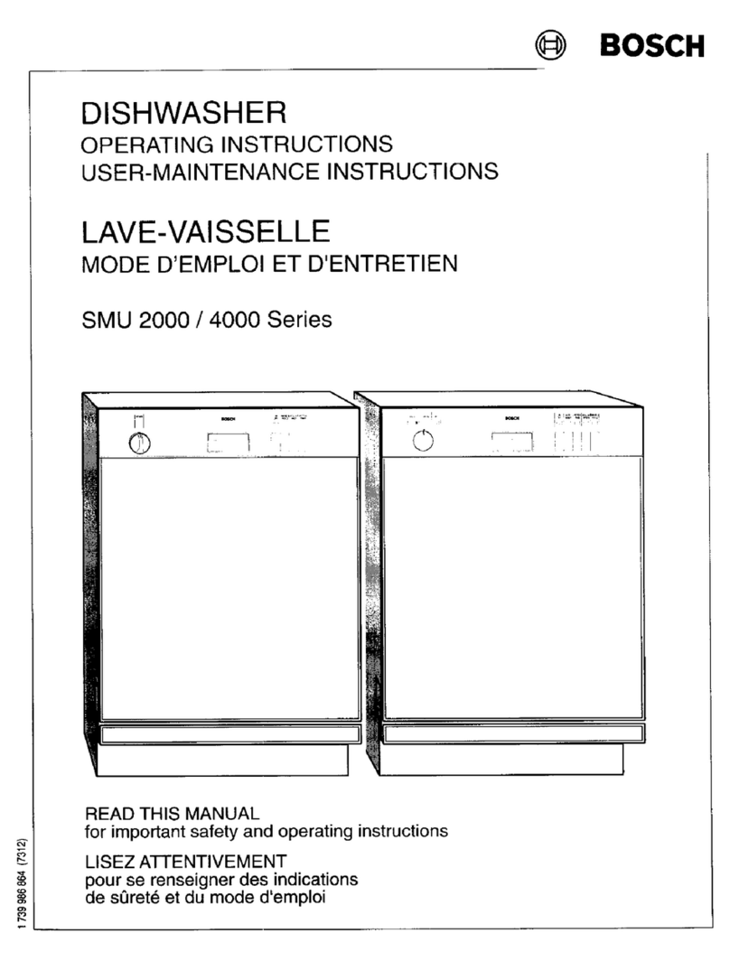 Bosch SMU 2000 Series User manual