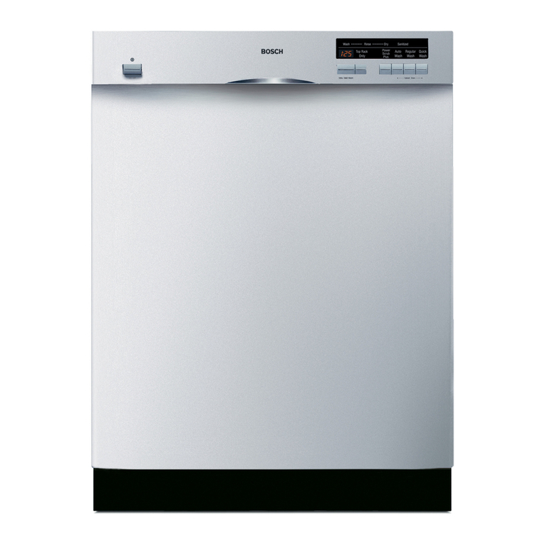 Bosch SHE47C0 use and care manual