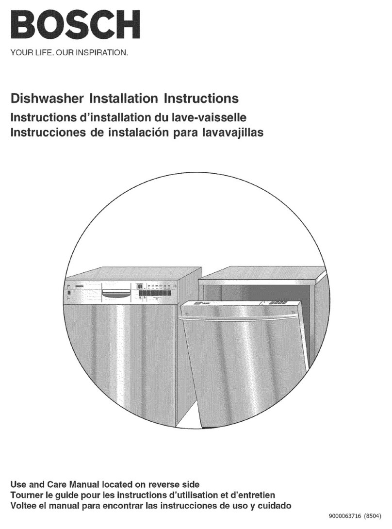 Bosch SHE660 User manual