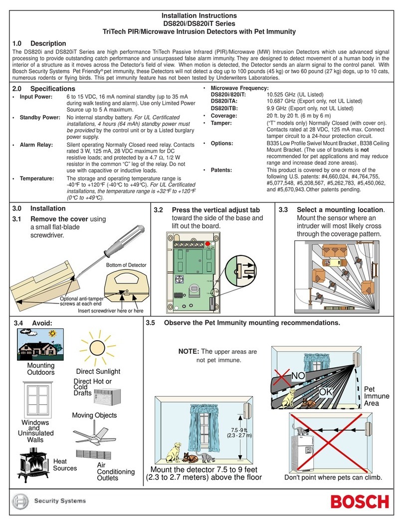 Bosch DS820i Series User manual