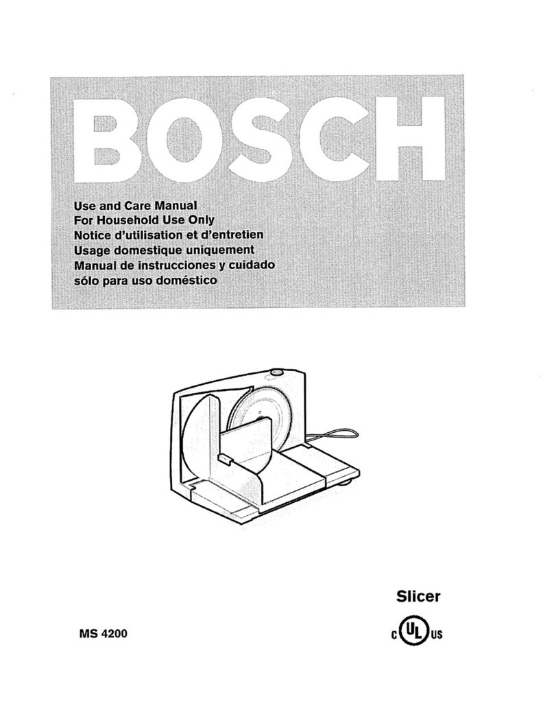 Bosch MS 4200 use and care manual