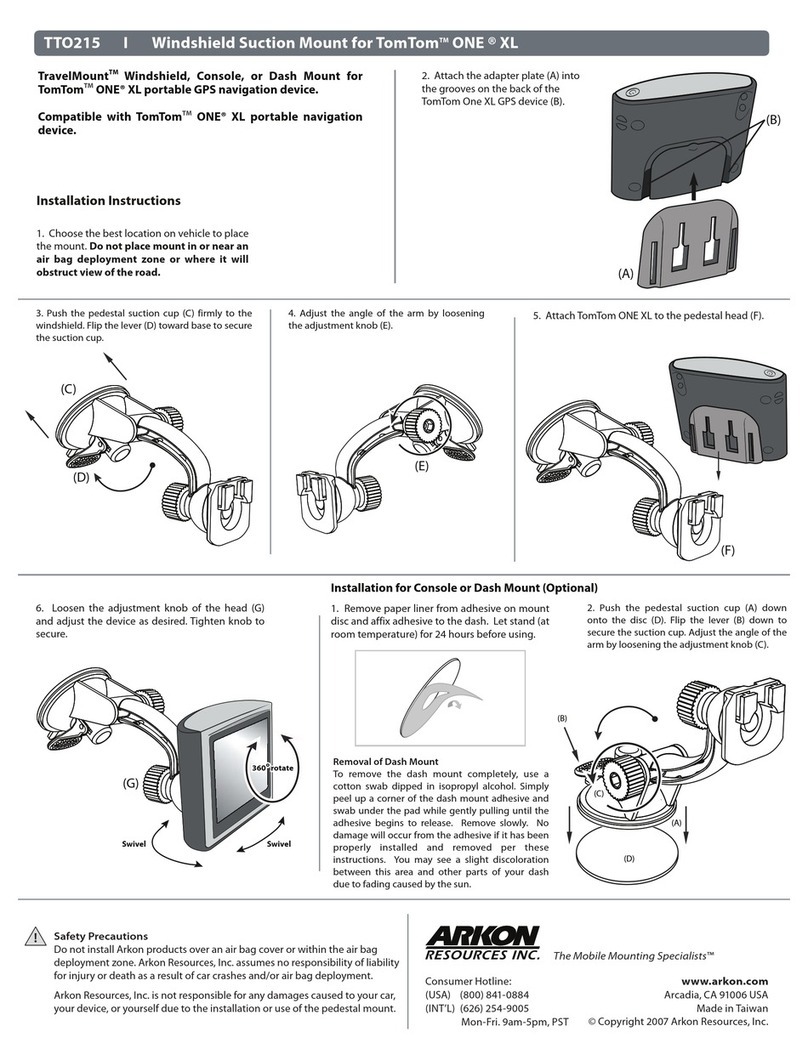 Arkon TTO215 installation instructions