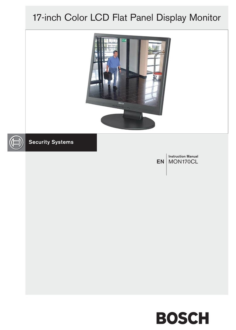 Bosch MON170CL User manual