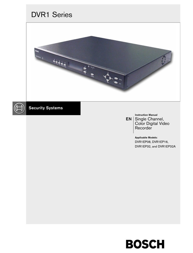 Bosch DVR1EP08 instruction manual