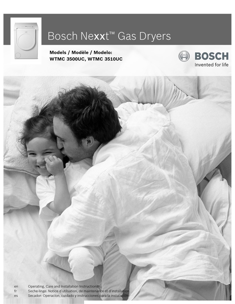 Bosch Nexxt WTMC 3500UC Operation & care instructions