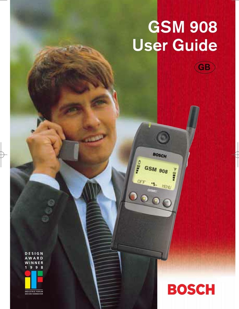 Bosch GSM 908 user guide