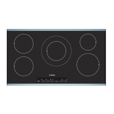 Bosch NIT8653UC - 36in 5 Burner Induction Cooktop User manual Bosch NIT8653UC - 36in 5 Burner Induction Cooktop User manual