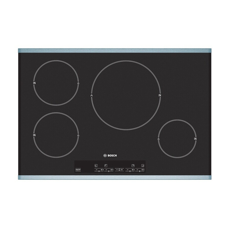 Bosch NIT8053UC - 30in 4 Burner Induction Cooktop User manual