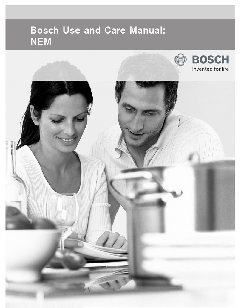 Bosch Cooktop User manual