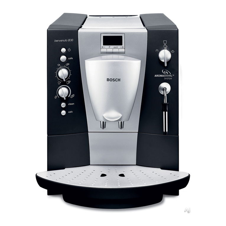 Bosch AUTOMATIC COFFEE CENTRE TCA 6301 UC User manual Bosch AUTOMATIC COFFEE CENTRE TCA 6301 UC User manual