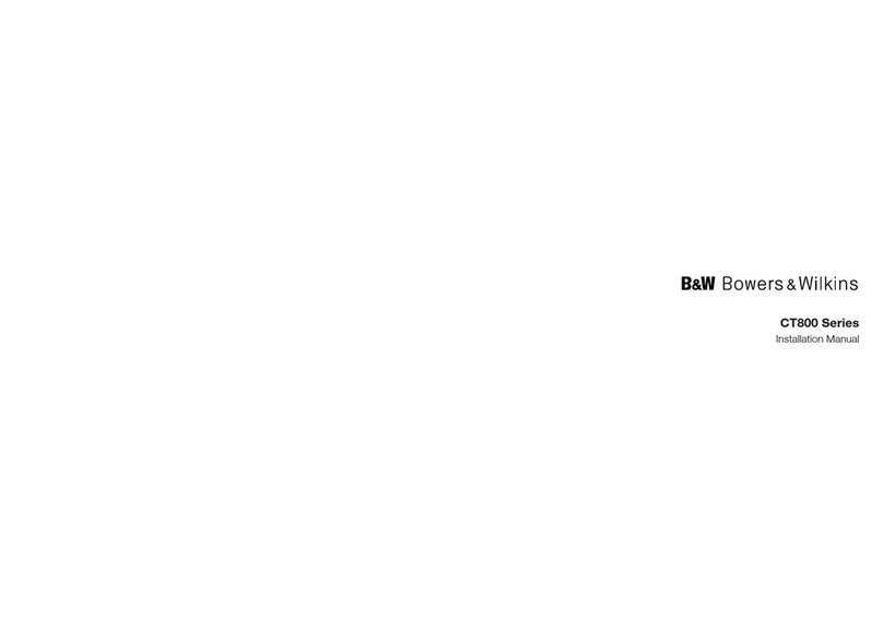 Bowers & Wilkins CT800 Series User manual