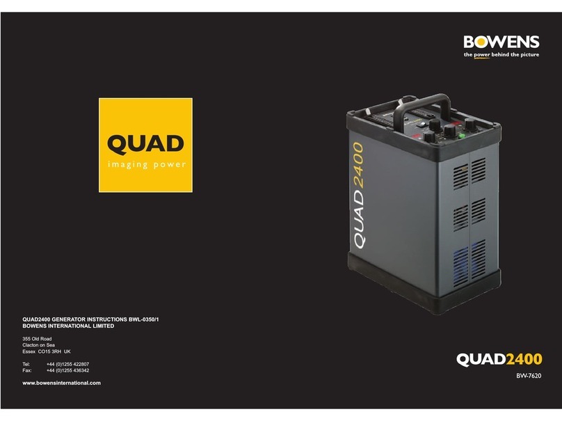 Bowens QUAD BWL-0350/1 User manual Bowens QUAD BWL-0350/1 User manual