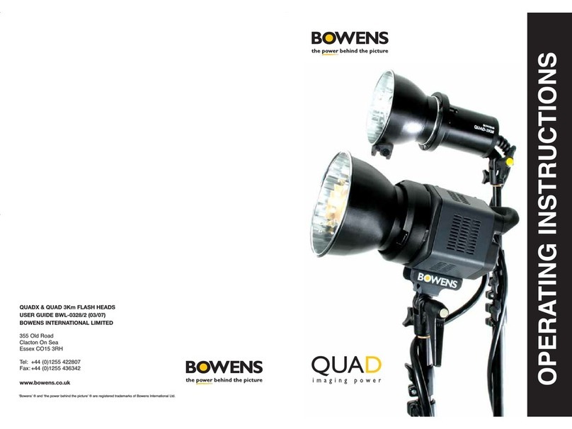 Bowens BWL-0328/2 operating instructions