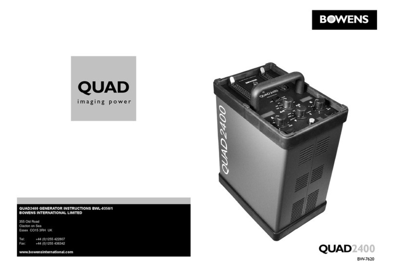 Bowens QUAD2400 User manual Bowens QUAD2400 User manual