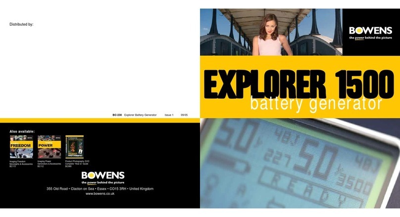 Bowens EXPLORER 1500 Brochure & specs