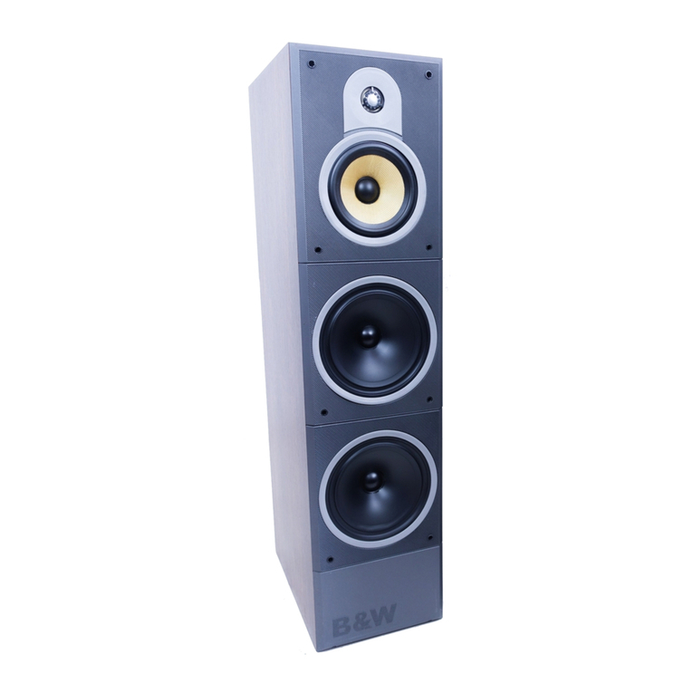 Bowers & Wilkins DM 640 Specification sheet