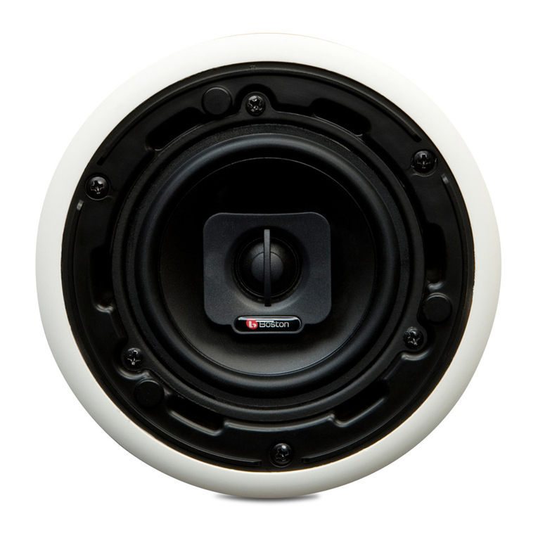 Boston Acoustics HSi S6W2 Specification sheet