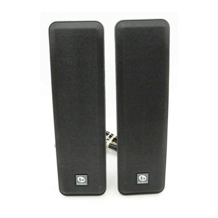 Boston Acoustics Horizon MM226 owner's manual