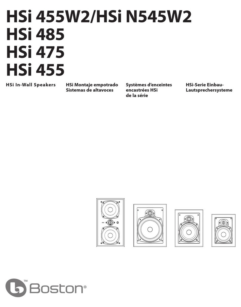 Boston Acoustics HSi N545W2 User manual