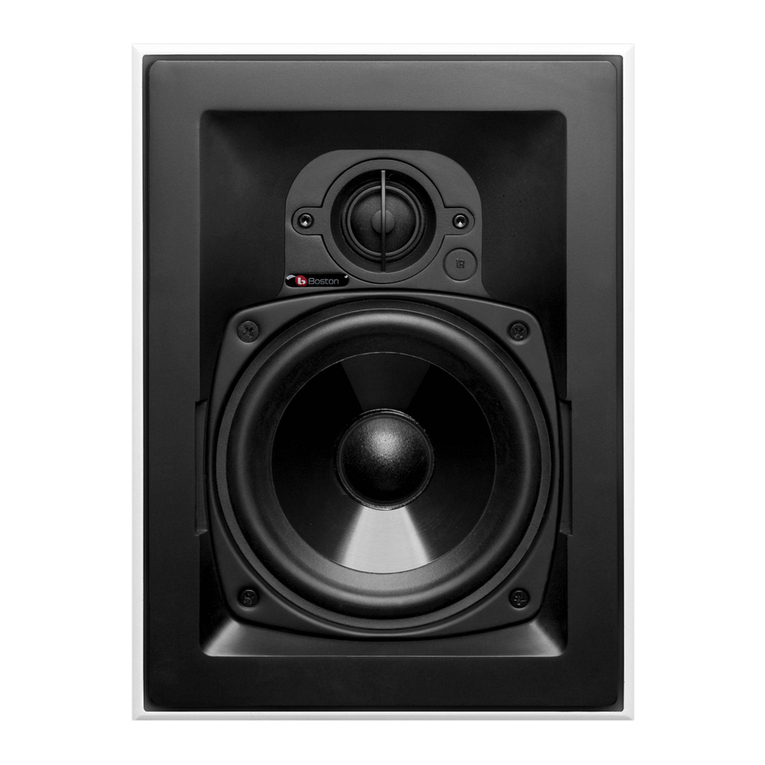 Boston Acoustics HSi 455 Specification sheet