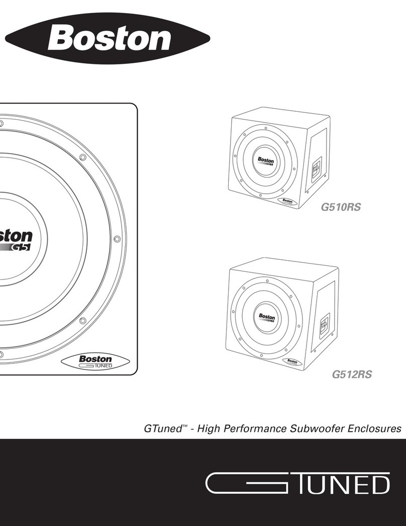 Boston Acoustics GTuned G510RS Specifications