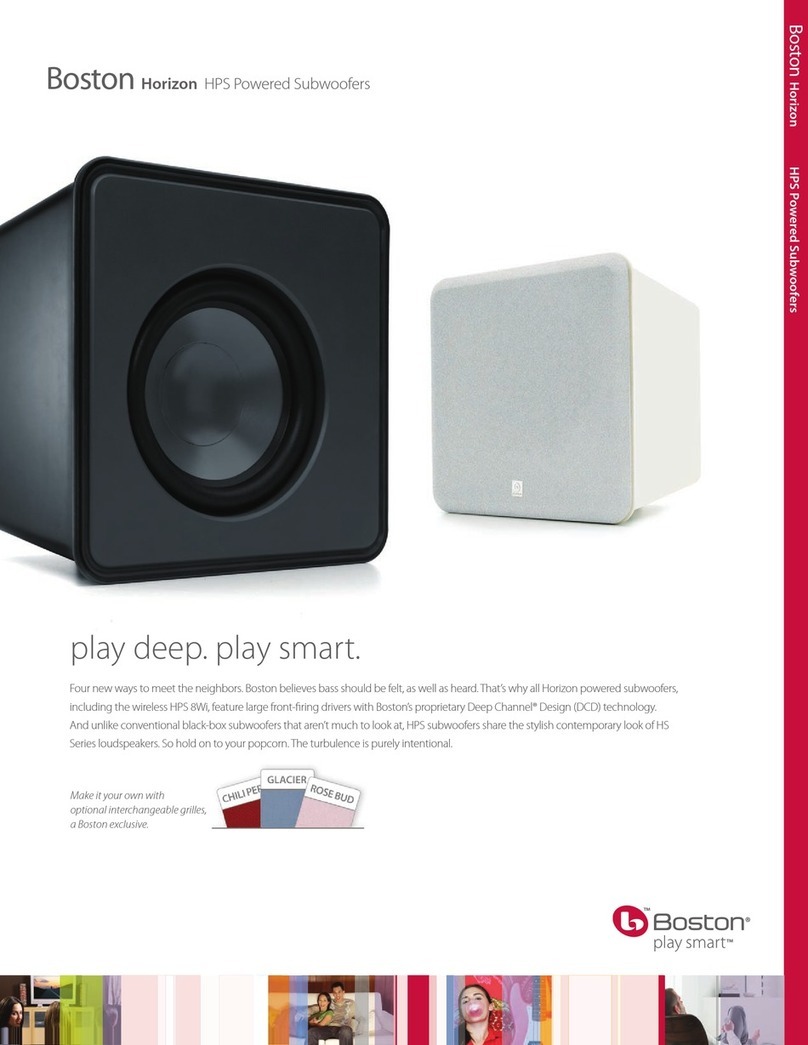 Boston Acoustics HPS 10SE Specifications
