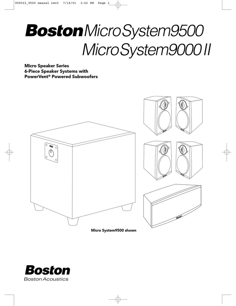 Boston Acoustics 9000 manual Boston Acoustics 9000 manual
