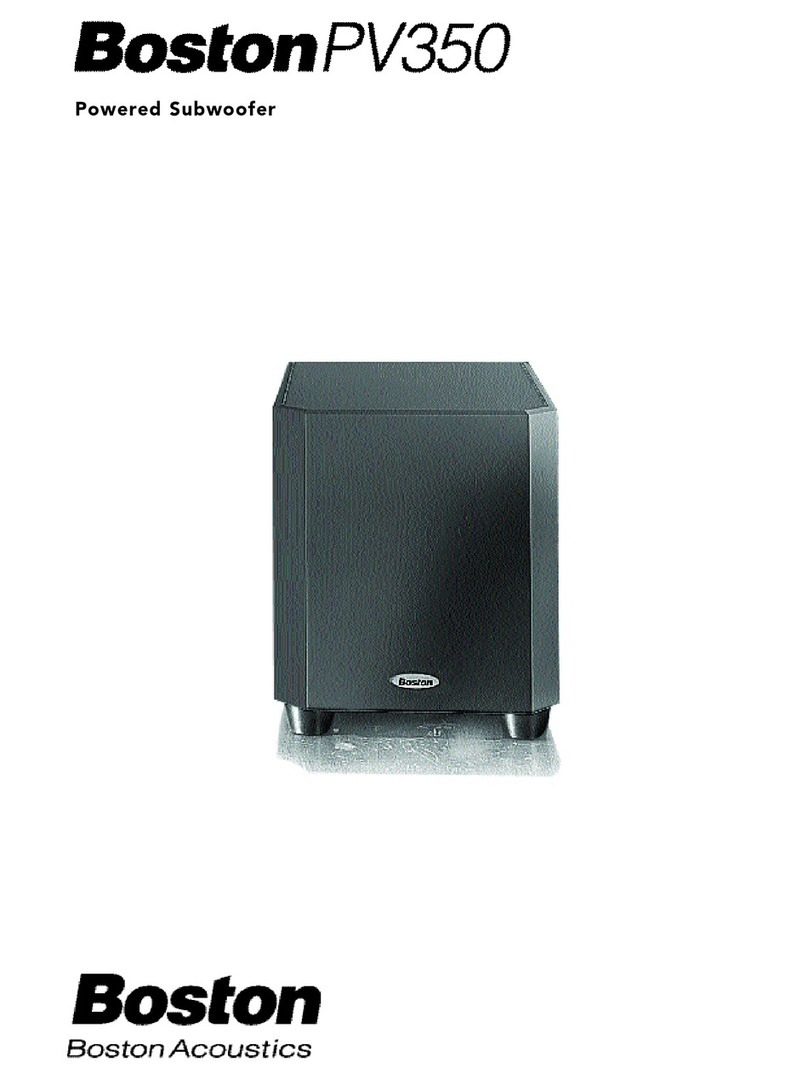 Boston Acoustics PV350 User manual