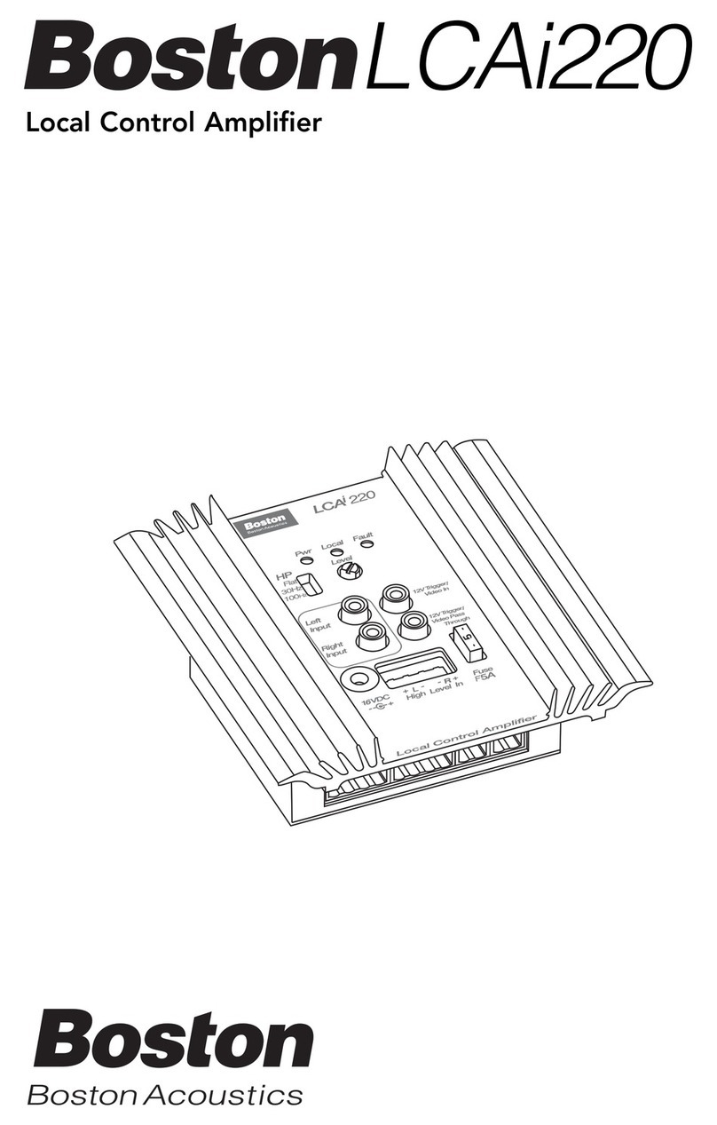 Boston Acoustics LCAi220 owner's manual