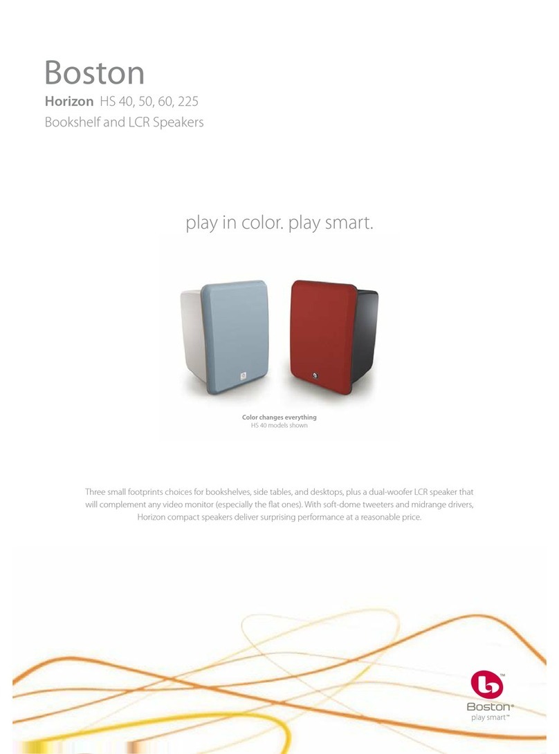Boston Acoustics Horizon Series HS 60 brochure