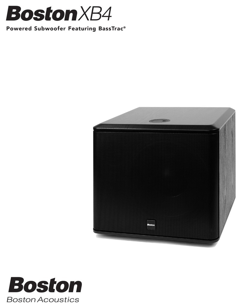 Boston Acoustics XB4 manual