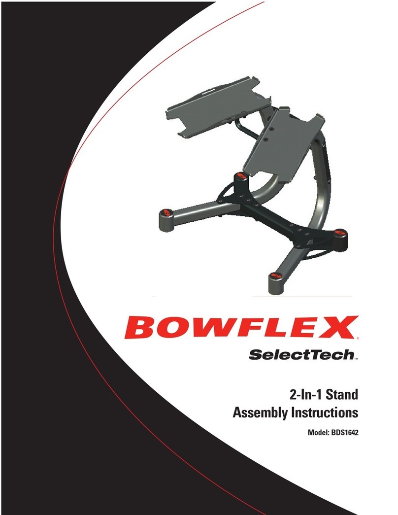 Bowflex SelectTect BDS1642 Assembly instructions